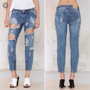One teaspoon trashed freebird jeans